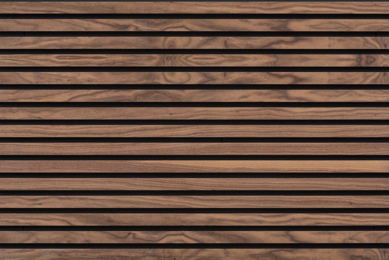 CLE00359 Cocoa Fluted Wall Panel with fire retardant Lacquer