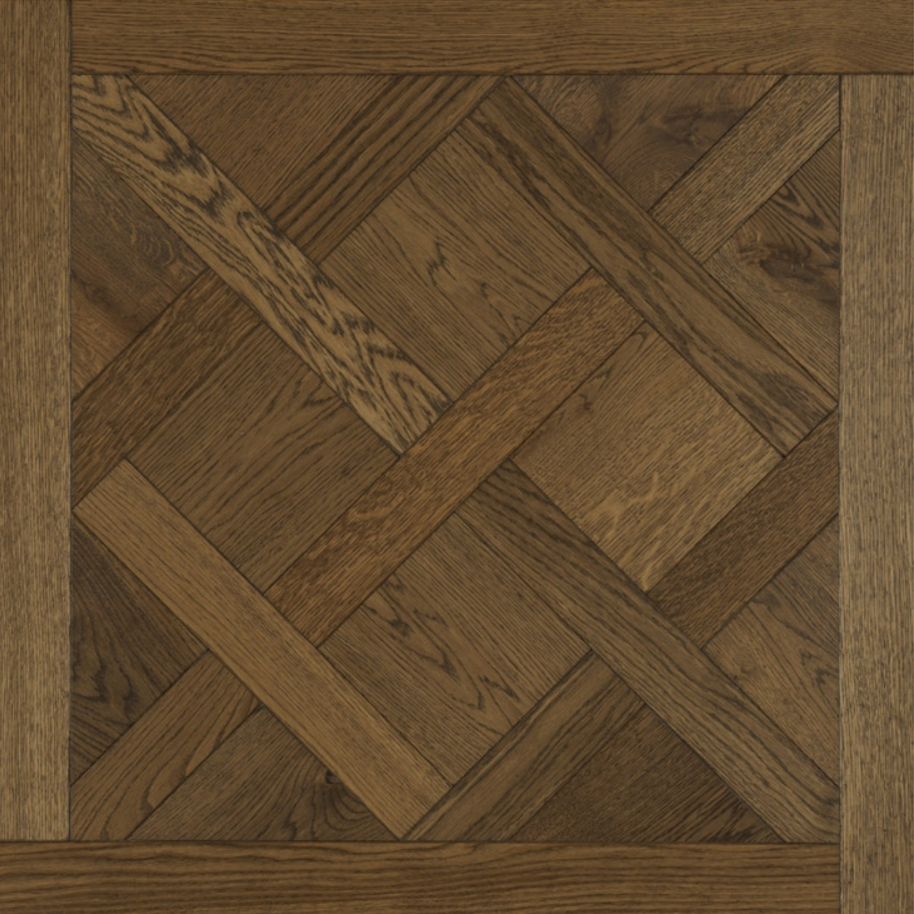 CLE00397 Rustic Grade Cocoa UV Oiled Engineered European Oak Versailles Panel