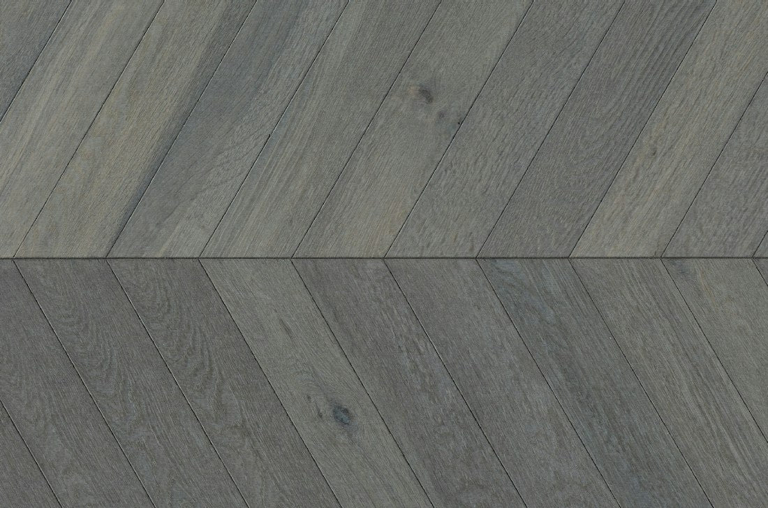 CLE00141 Rustic Oiled Smoky Grey Chevron