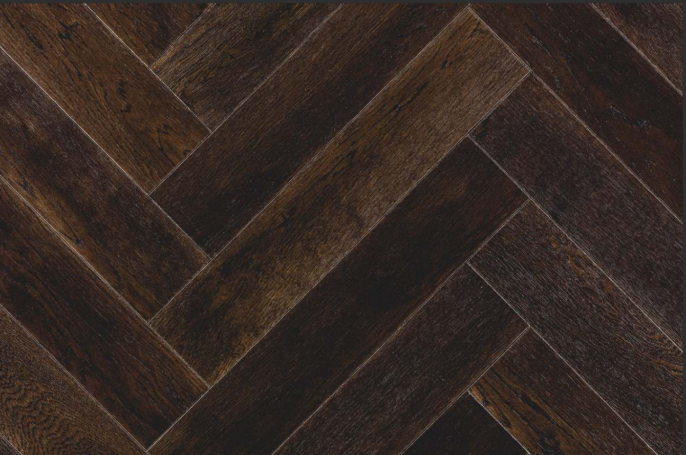 CLE00408 Select Grade Cocoa Matt Lacquered Engineered Oak Herringbone